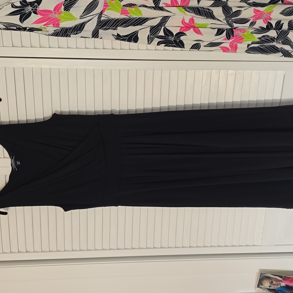 Lands' End Black Sleeveless  Dress In Small/tall - Picture 3 of 6